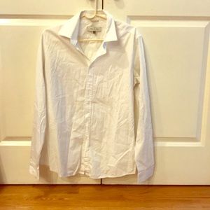 Gucci women’s white button down long sleeve shirt